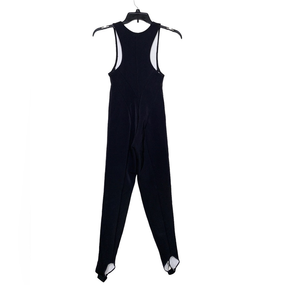 Vintage Fera Deep V Zip Front Stirrup Ski Jumpsuit - Picture 2 of 7